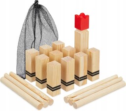 Drewniany Kubb gra Wikingów torba ogrodowa