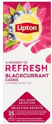 Czarna aromatyzowana herbata Lipton Classic Blackcurrant 25x1,6g