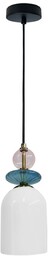 Lampa wisząca Tropea 1xE27 biała, średnia LP-2004/1P M