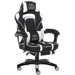 Fotel Gamingowy z podnóżkiem DEUS X-Stream z tkaniny