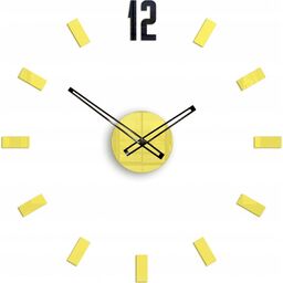 Zegar ścienny naklejany duży nowoczesny akrylowy na ścianę