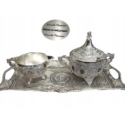 Piękny Zestaw Cukiernica Mlecznik Taca Pod Choinkę Podziękowanie