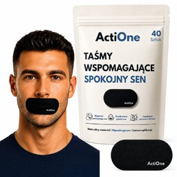 40 SZT BAWEŁNIANE TAŚMY NA USTA ACTIONE