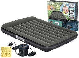 Materac Dmuchany Dwuosobowy 137x191x30 Bestway 67681 + Pompka