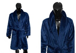 Faro Szlafrok z mikrofibry L Comfort King granatowy