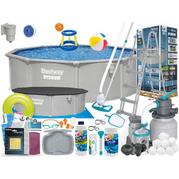 Basen Bestway 457x122 Ogrodowy Stelażowy 56384 24w1