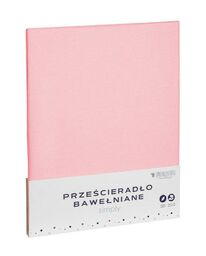 Spod Igły I Nitki Prześcieradło bawełniane 220x200 różowe