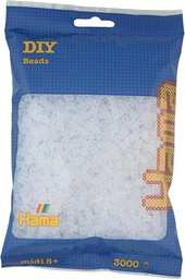 Hama Koraliki do Prasowania, Biały, 3000 sztuk, średnica