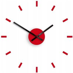 Zegar ścienny naklejany duży nowoczesny akrylowy na ścianę