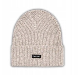 Calvin Klein DADDY WOOL BEANIE BEŻOWA (K50K510984-YAH)