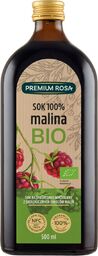 Premium Rosa Malina, sok 100% z owoców ekologicznych,
