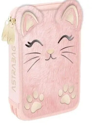Piórnik potrójny z wyp Astrabag Fluffy Kitty ASTRA