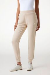 GUESS Spodnie damskie dresowe w kolorze taupe Olympe