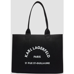 KARL LAGERFELD Czarna bawełniana shopperka damska