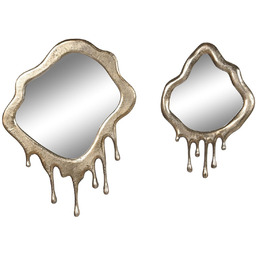 Home ESPRIT Zestaw lusterek Złoty Aluminium Lustro 57