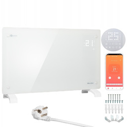 Grzejnik elektryczny szklany konwektorowy programowalny timer 2500W WiFi