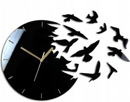 Zegar ścienny okrągły z cichym mechanizmem na ścianę