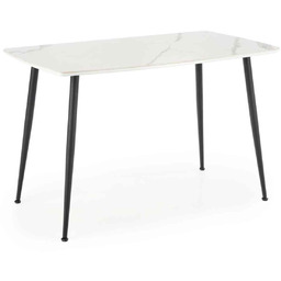 Stół marco biały marmur / czarny (120x70 cm)
