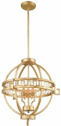 Industrialna LAMPA wisząca Lemuria GN-LEMURIA-3P-A Elstead GILDED NOLA