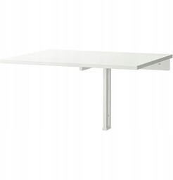 Stół Stolik Składany Ścienny Biały 74x60cm