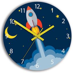 Zegar ścienny okrągły klasyczny z cichym mechanizmem