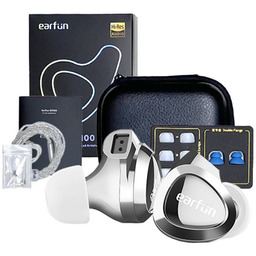 Earfun Eh100 Słuchawki Dokanałowe Przewodowe Srebrne