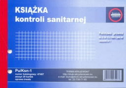 Książka kontroli sanitarnej A5 [Pu/Ksn-1]