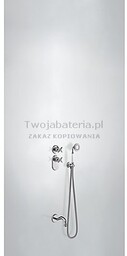 Zestaw natryskowo - wannowy 2-drożny z baterią podtynkową