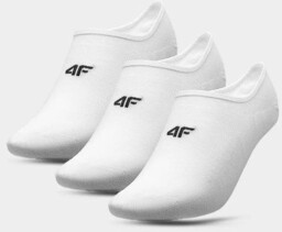 4F, Skarpetki casual stopki (3-pack) męskie, 4FSS23USOCM148-10S, Biały,