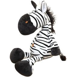 DLA DZIECI PLUSZOWA MASKOTKA ZEBRA BIAŁO CZARNA