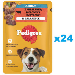 PEDIGREE Adult saszetka 24x100 g mokra karma pełnoporcjowa