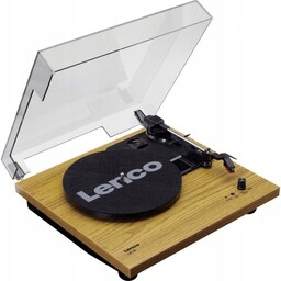 Lenco Ls 10 Gramofon z wbudowanymi głośnikami drewno