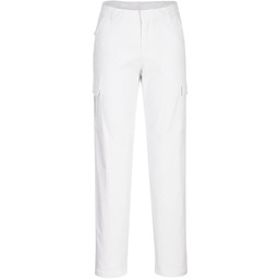 - Spodnie damskie cargo stretch biały 40