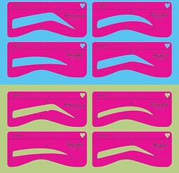 Nyx Professional Makeup Skinny Brows Stencil Book Szablony
