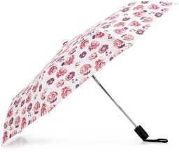Parasol automatyczny wzorzysty biało-różowy