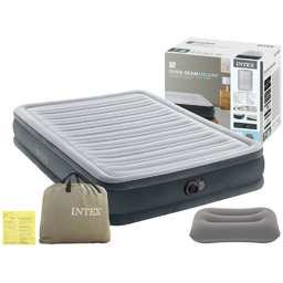 Materac Dmuchany Dwuosobowy 137x191x33 Intex 67768ND z Pompką