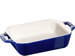 Staub Prostokątny Półmisek Ceramiczny 400 Ml, Niebieski Cooking