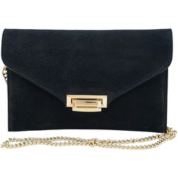 Stylowa kopertówka zamszowa Barberinis - Czarna