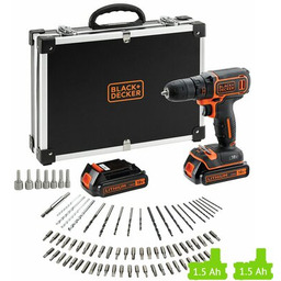 BLACK&DECKER Wiertarko-wkrętarka BDCDC18BAFC zestaw akumulatorów Zyskaj