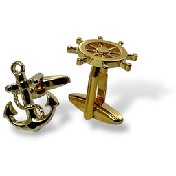 Pakamera Spinki do mankietów - DLA ŻEGLARZA (ZŁOTE)