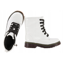 Kornecki 6017 Trzewiki Dziewczęce Ocieplane Zimowe Kozaki Glany