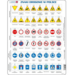 LARSEN Układanka Maxi Znaki Drogowe w Polsce LA-OB3PL