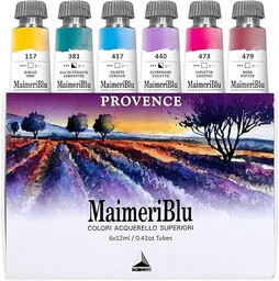 Maimeri BLU, Akwarele Sztuk Pięknych, Zestaw Provence, Karton,