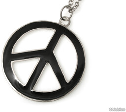 WISIOREK DUŻA CZARNA PACYFA emo hippie wiszące punk