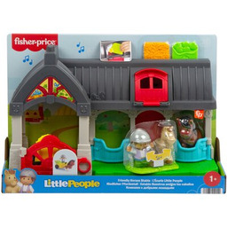 FISHER PRICE Zabawka interaktywna Little People Stajnia Przyjazne