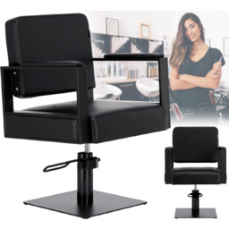 Fotel fryzjerski Kubik hydrauliczny obrotowy do salonu fryzjerskiego