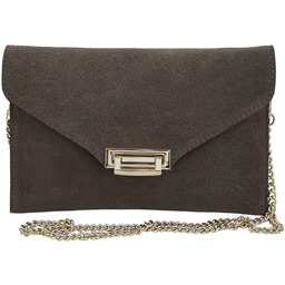 Stylowa kopertówka zamszowa Barberinis - Beżowa ciemna