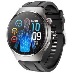 RUBICON Smartwatch RNCF32 Srebrny SMARUB300 Glukometr