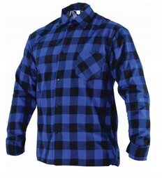 Koszula robocza flanelowa niebieska roz. XXL