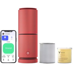 VBREATHE Oczyszczacz powietrza Tasman Czerwony Wi Fi